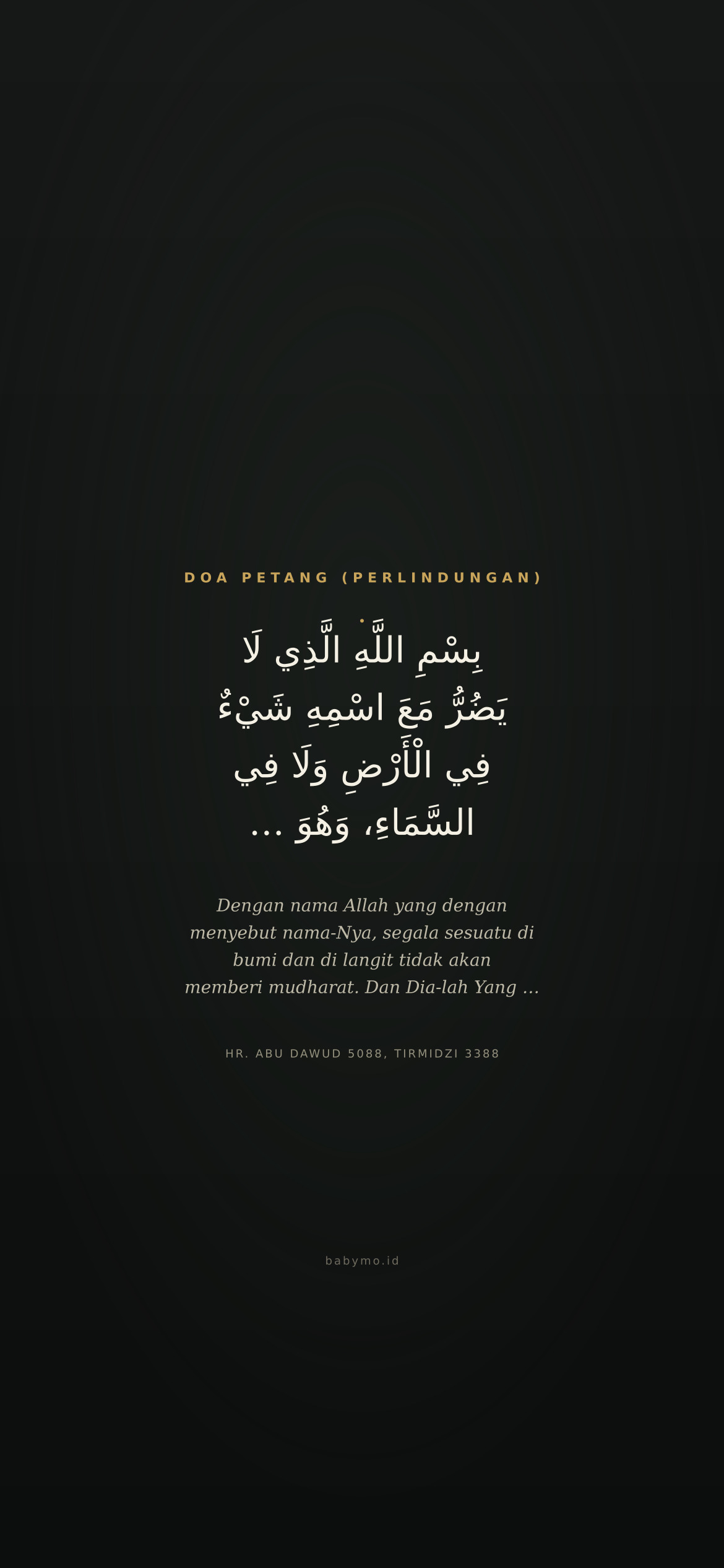 Doa Petang (Perlindungan)