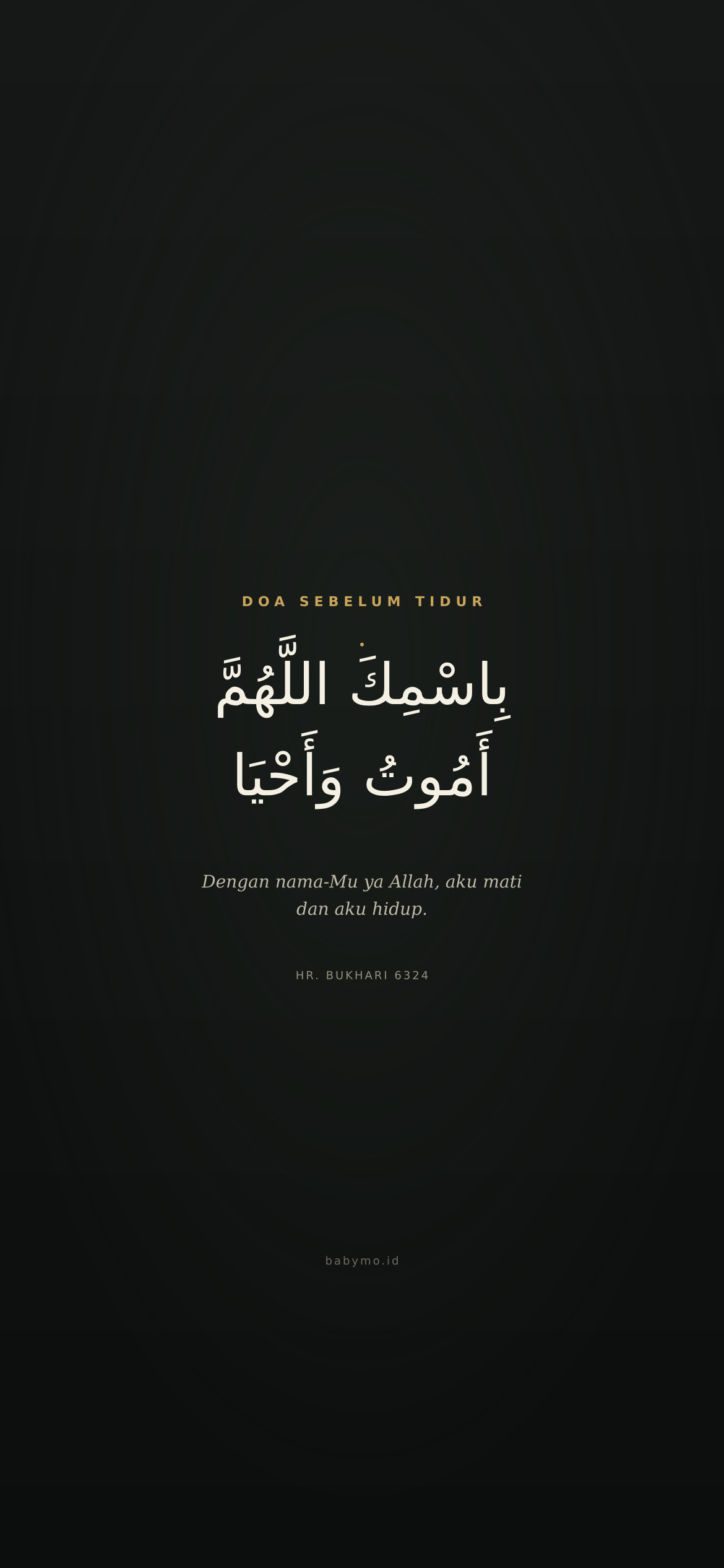 Doa Sebelum Tidur