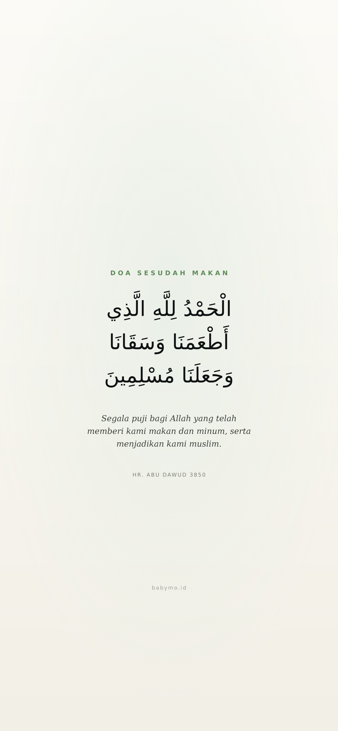 Doa Sesudah Makan